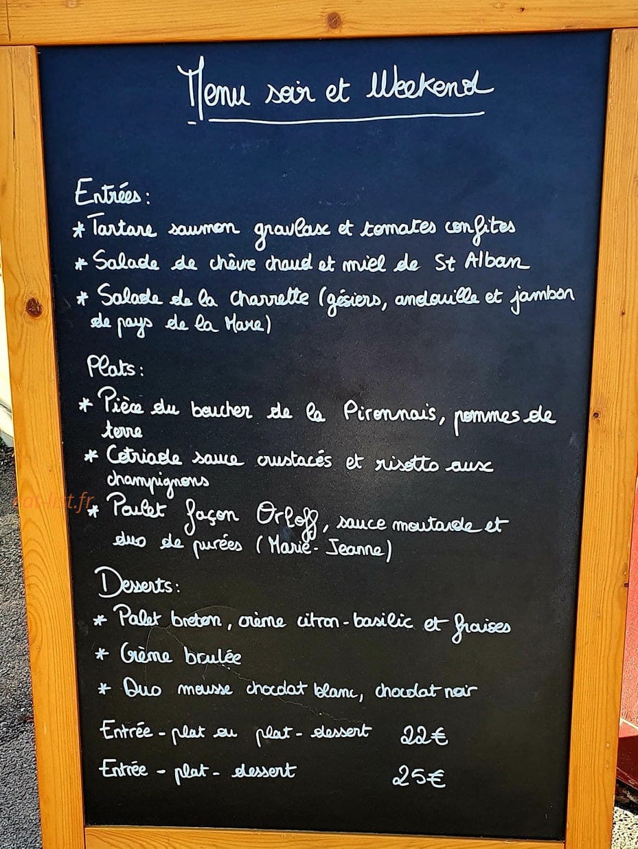 La Charrette — carte page 1