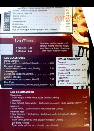 La Tour De Pizz' — carte page 3