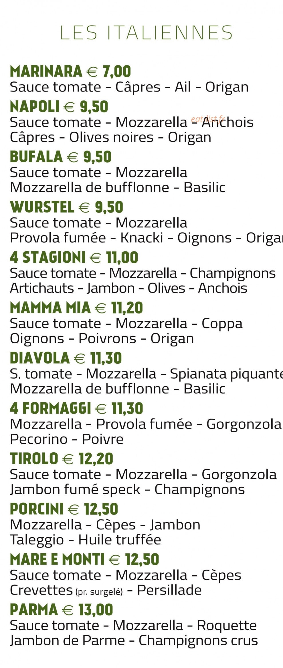 Pizza Mamma mia — carte page 2