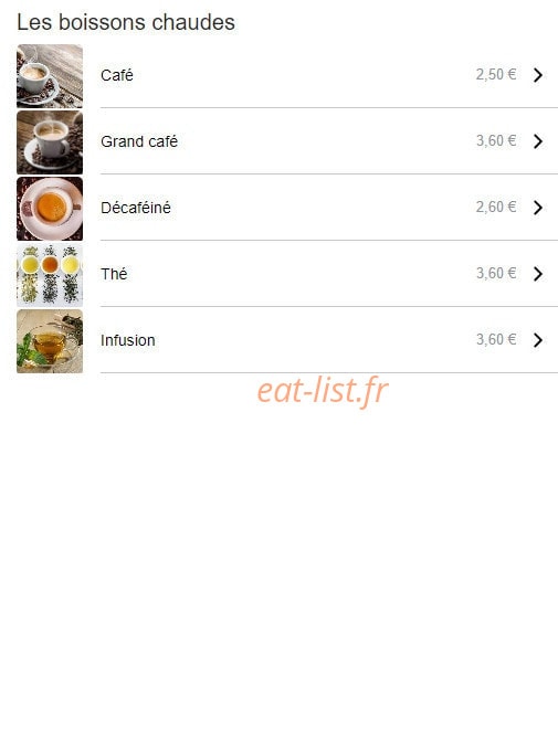 La P'tite Crêperie — carte page 6