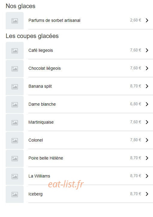 La P'tite Crêperie — carte page 5