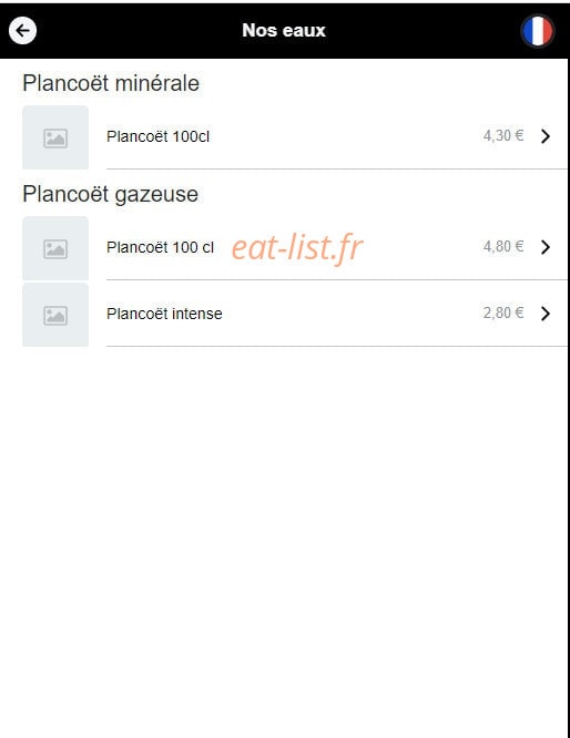 La P'tite Crêperie — carte page 13