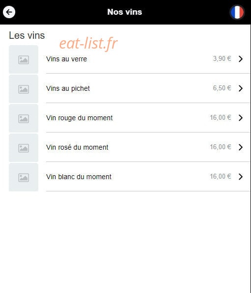 La P'tite Crêperie — carte page 12