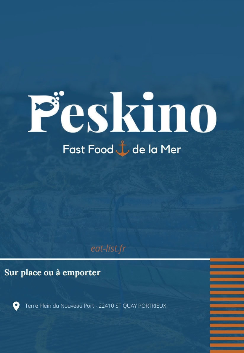Carte et menu Peskino Saint-Quay-Portrieux