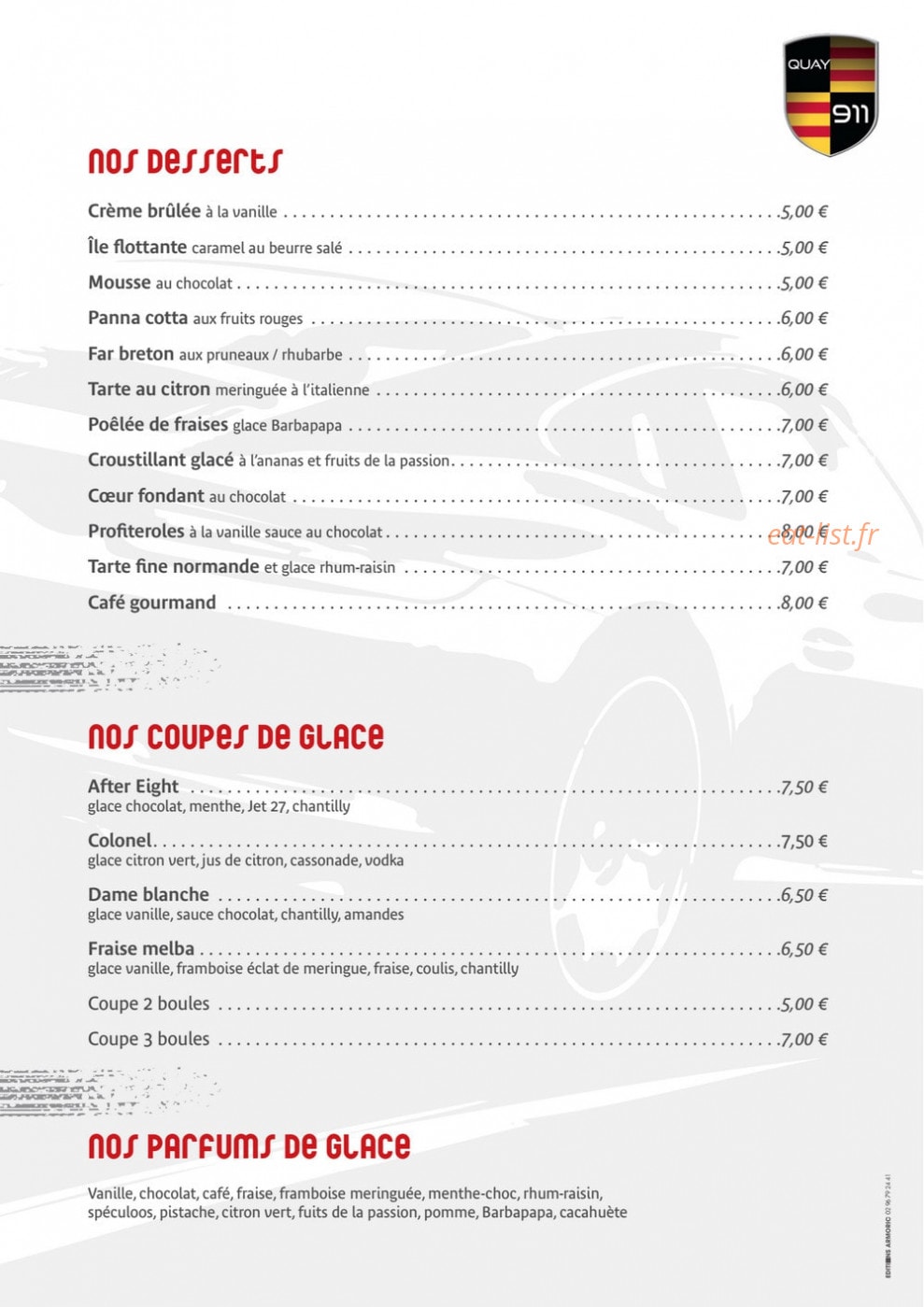 Quay 911 Sarl — carte page 8