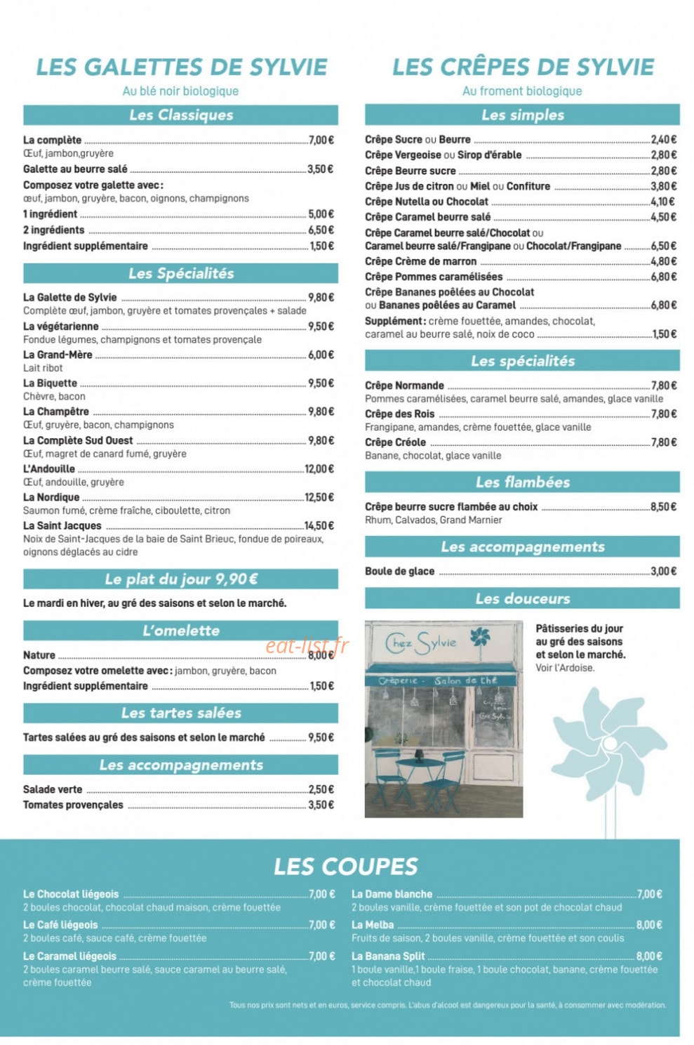 Chez Sylvie — carte page 2