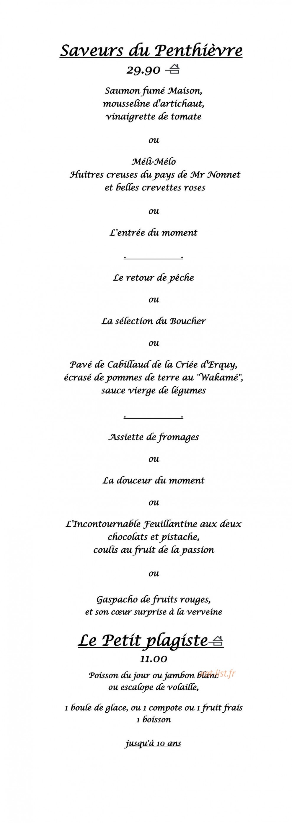 La Plage — carte page 5