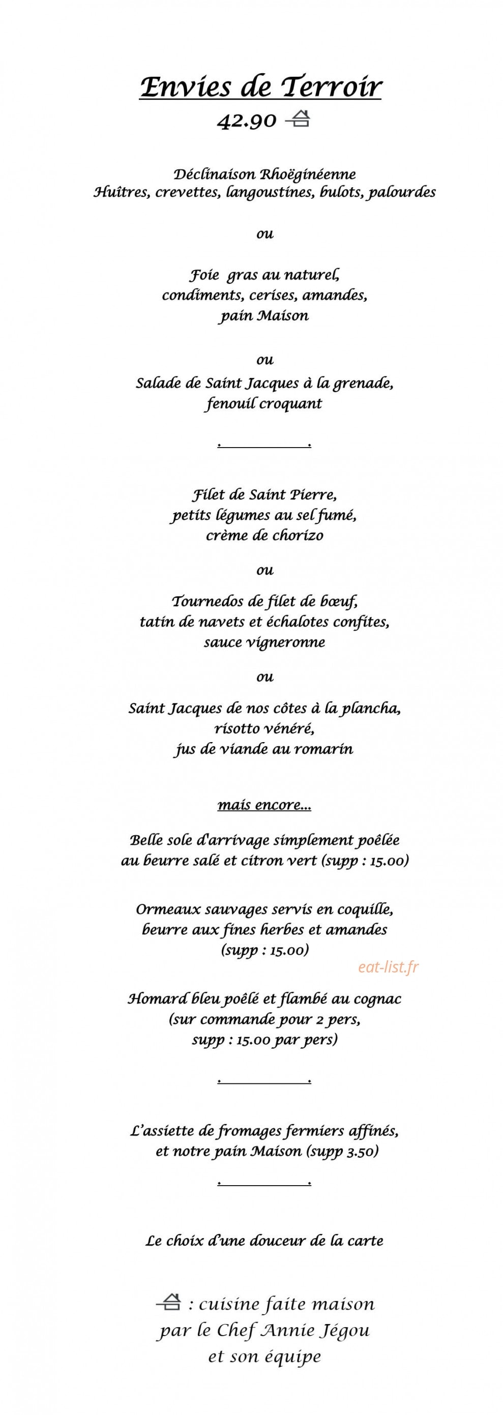 La Plage — carte page 6