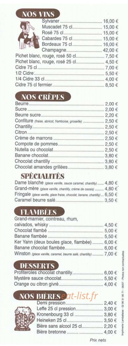 La Potiniere — carte page 4