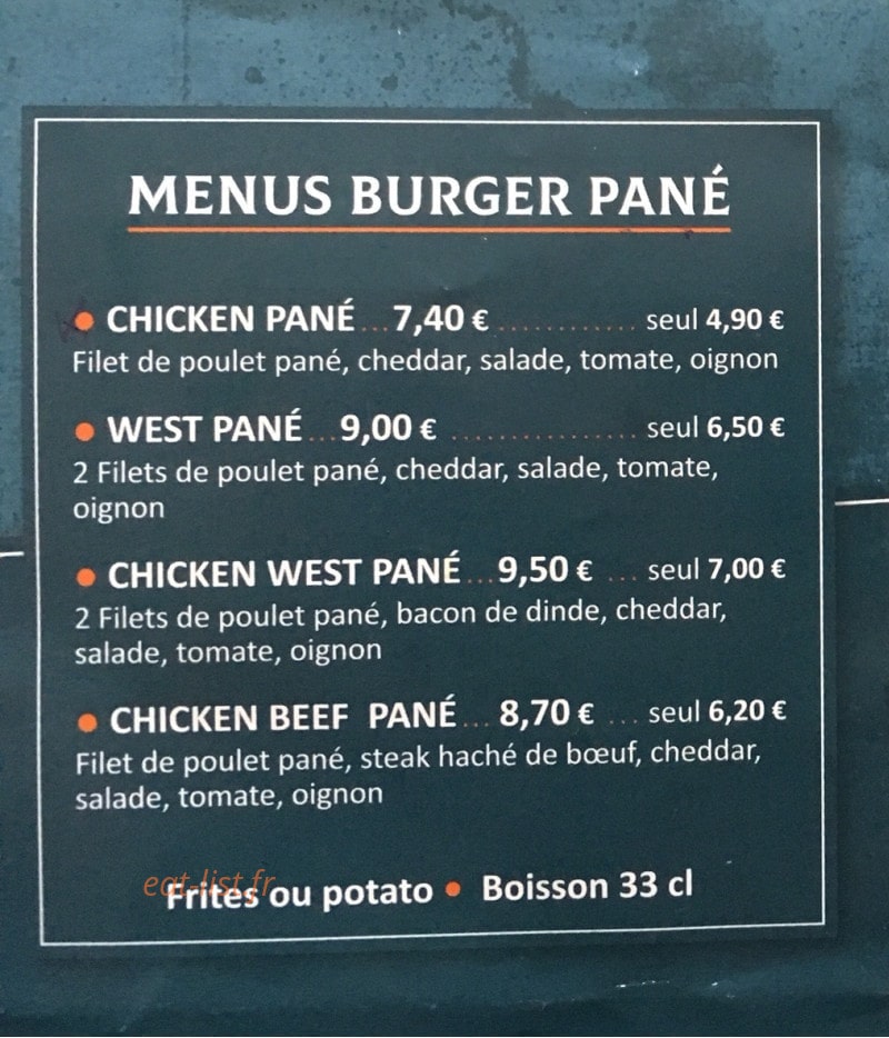 Chicken West — carte page 4