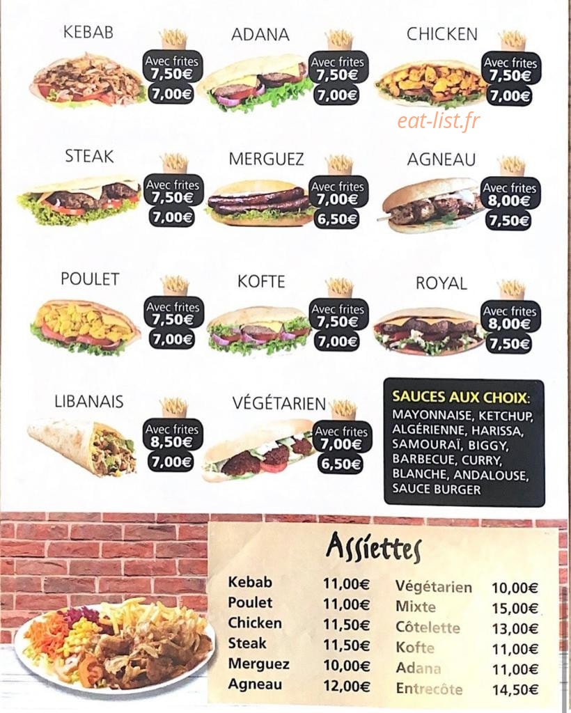 Idil Restaurant — carte page 2