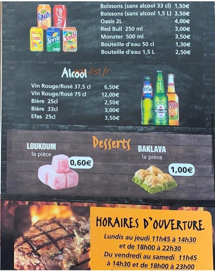 Idil Restaurant — carte page 4