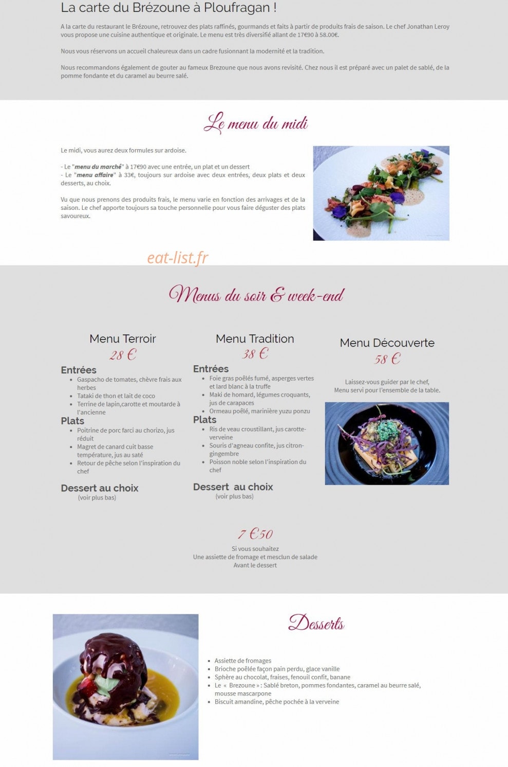 Le Brezoune — carte page 1