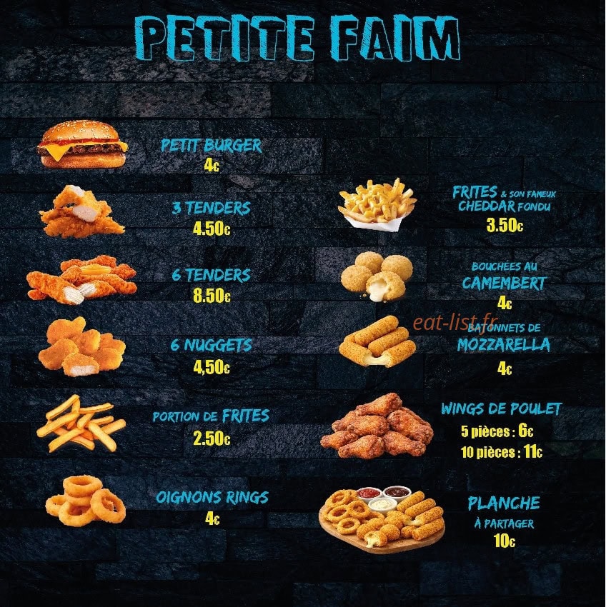 Zaza Food — carte page 3