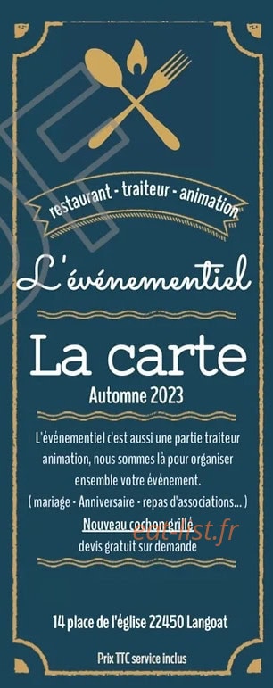 L'Événementiel — carte page 1