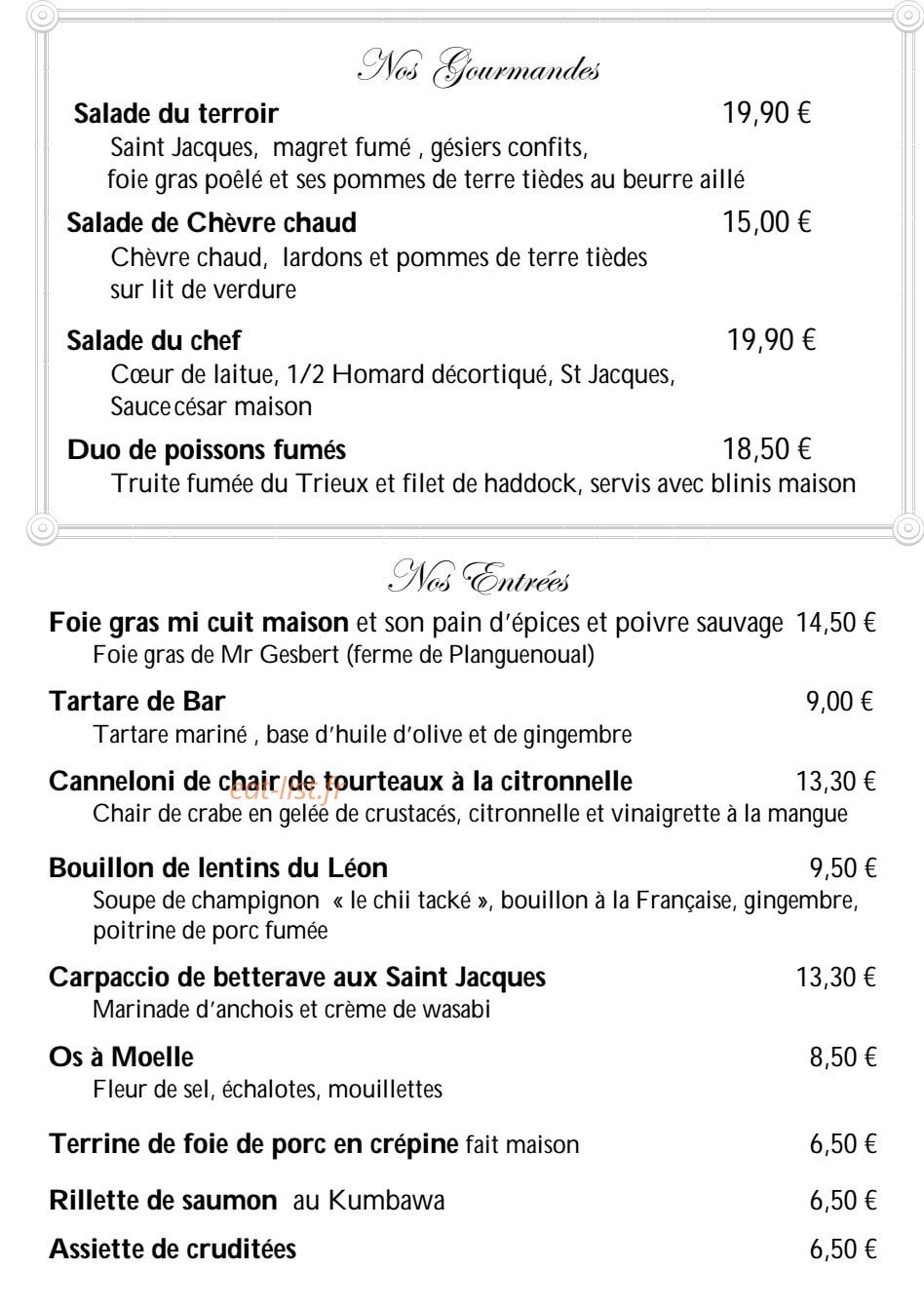 Crêperie L'Islandais — carte page 2