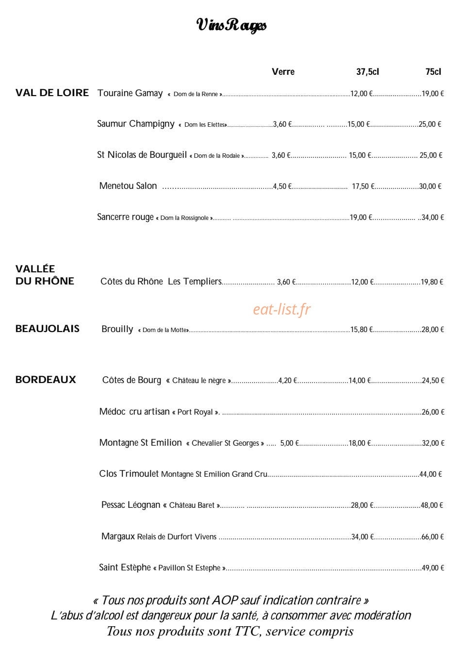 Crêperie L'Islandais — carte page 10
