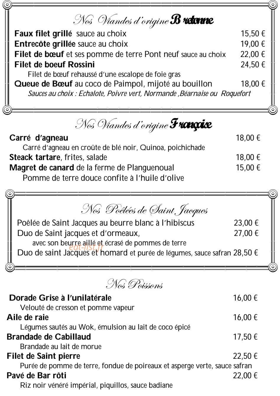 Crêperie L'Islandais — carte page 6