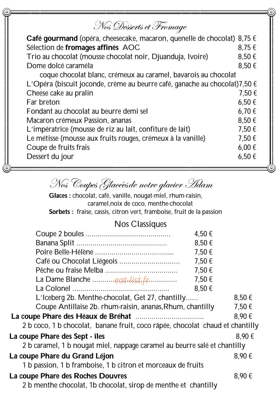 Crêperie L'Islandais — carte page 7