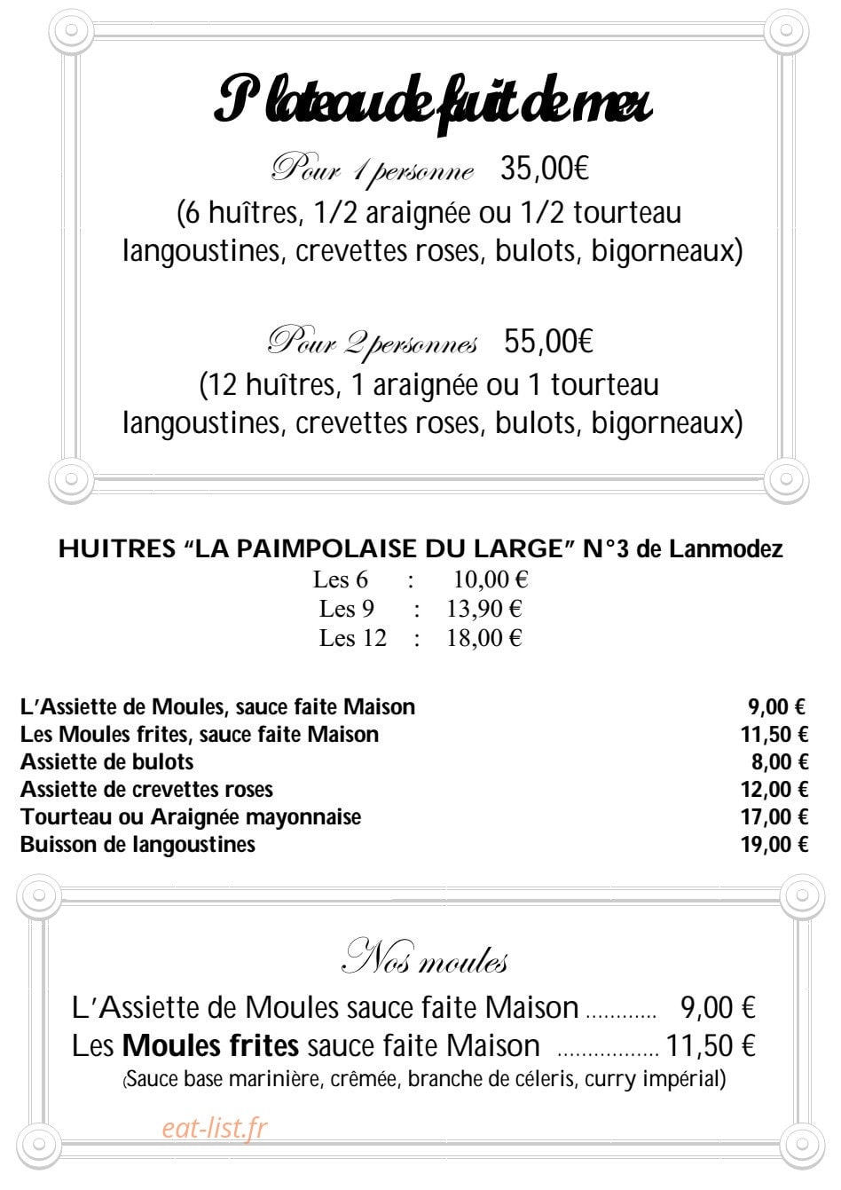 Crêperie L'Islandais — carte page 3