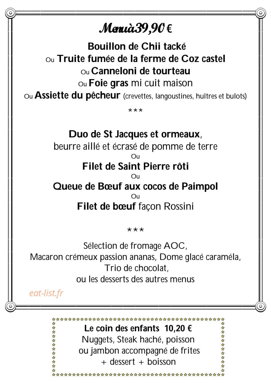 Crêperie L'Islandais — carte page 5