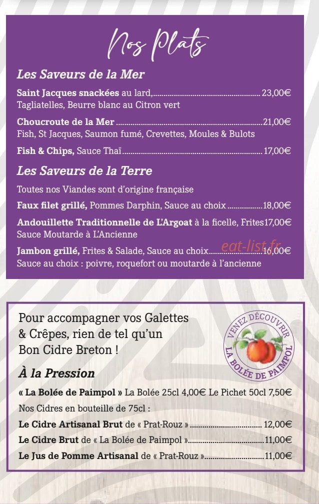 L'Escale — carte page 6