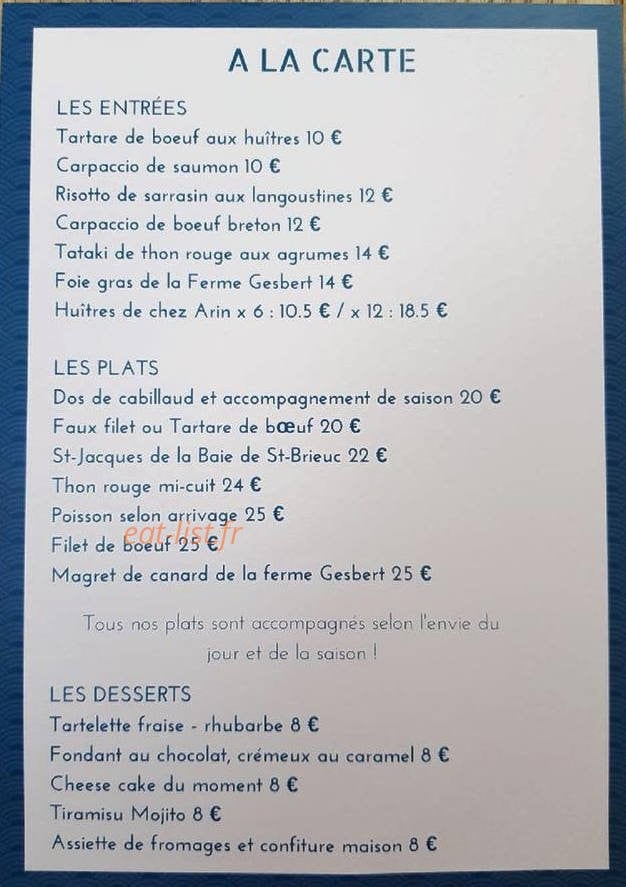La Cabane Sur Les Quais — carte page 2