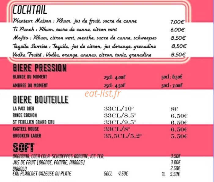 Le Fifties — carte page 7