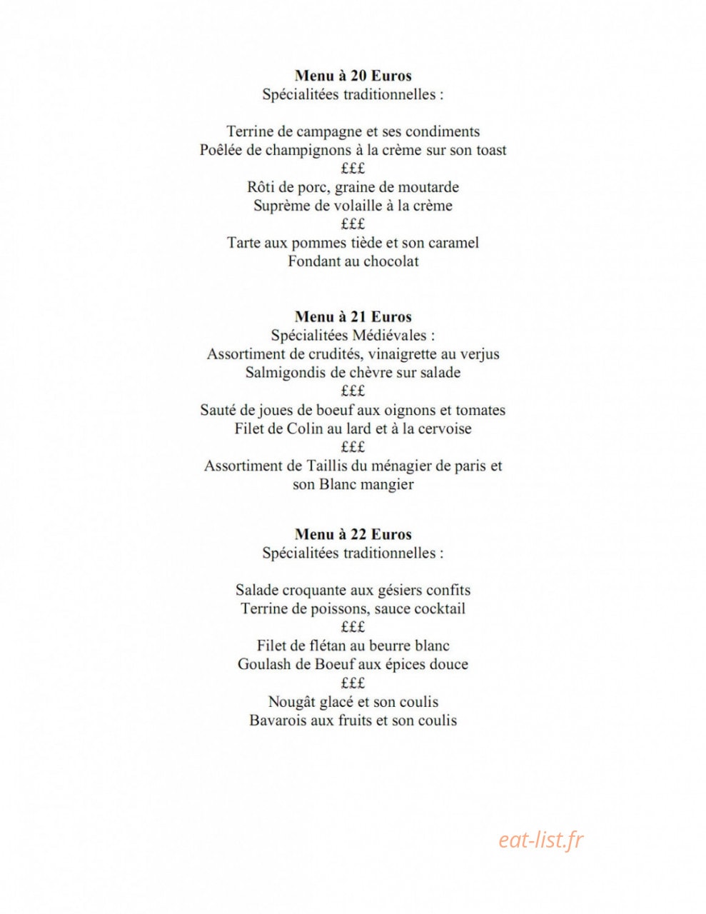 Le Chaudron Magique — carte page 2