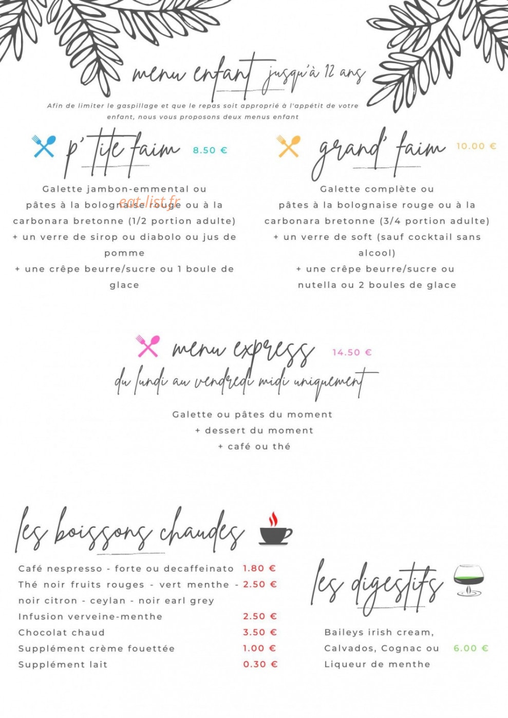 Les pât' à Da — carte page 7