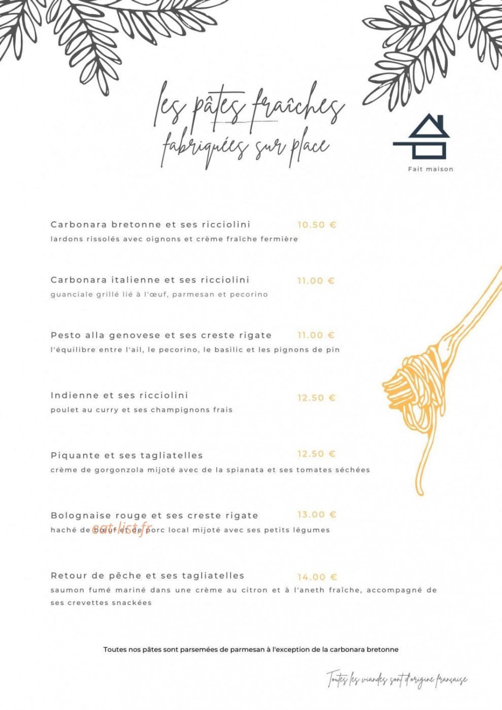 Les pât' à Da — carte page 5