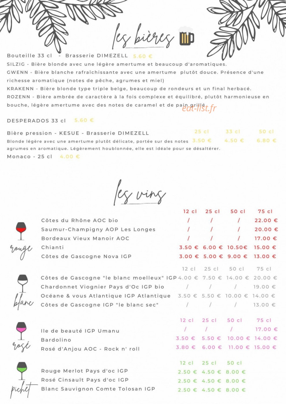 Les pât' à Da — carte page 3