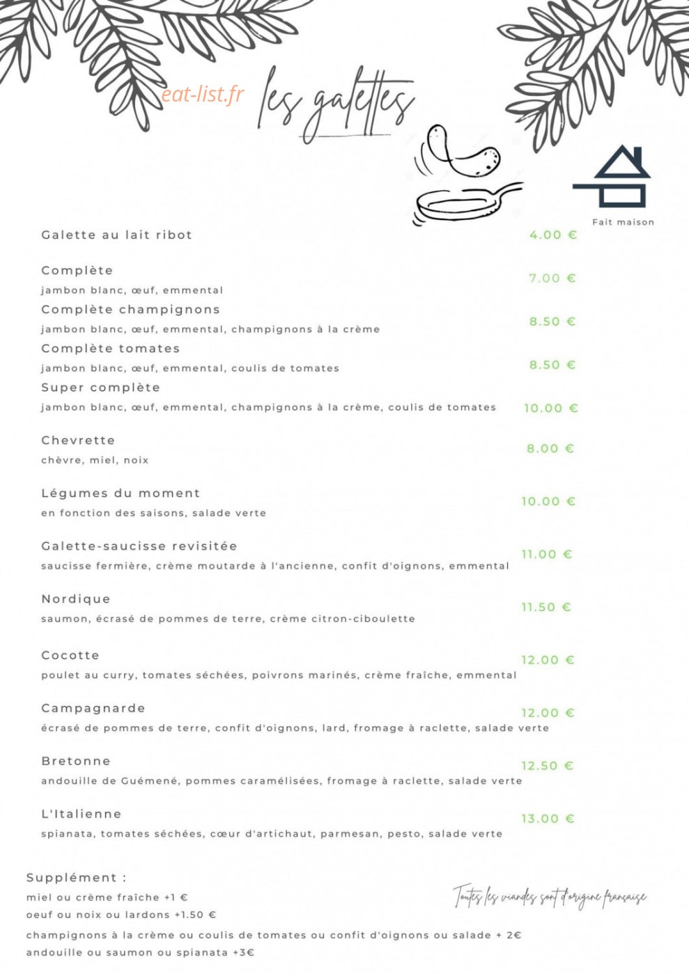 Les pât' à Da — carte page 4
