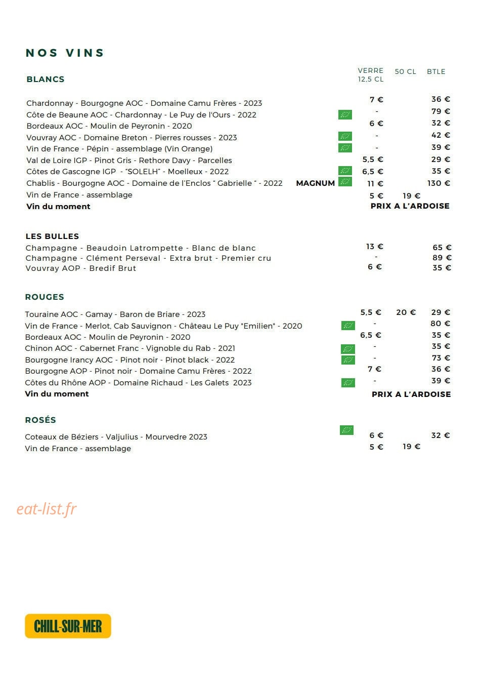 Bonvent — carte page 6