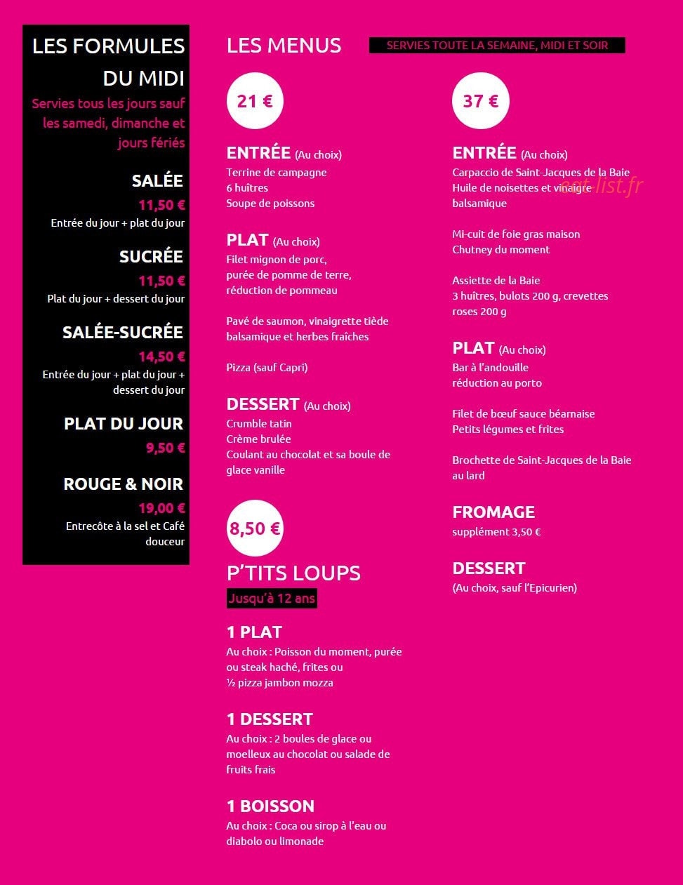 L'Adresse — carte page 1