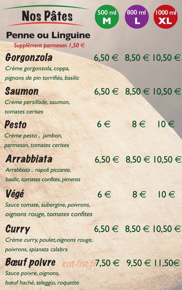 La Pat'zza — carte page 3