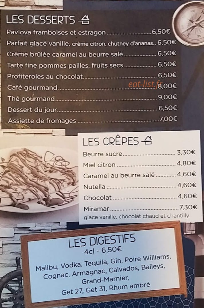 Le Miramar — carte page 2