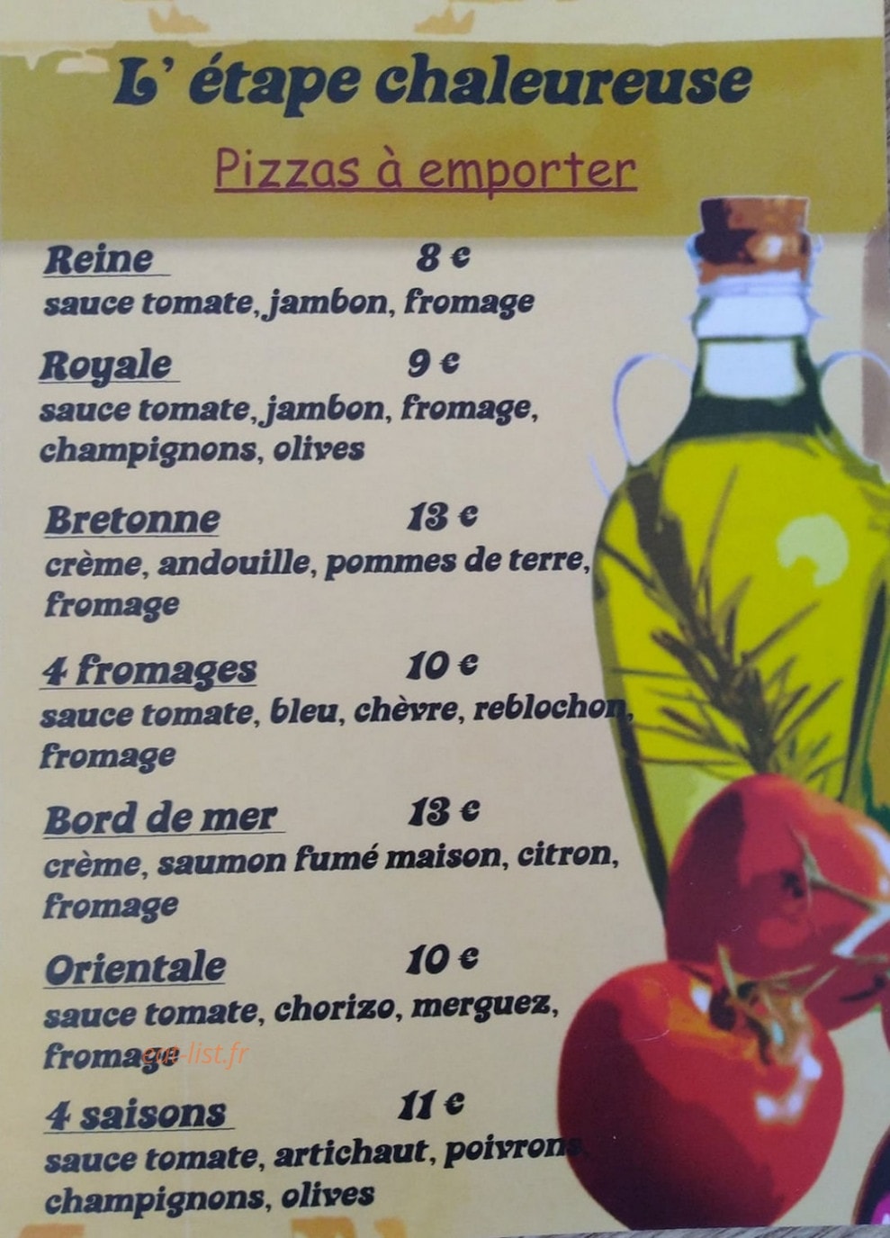 L'étape chaleureuse — carte page 1