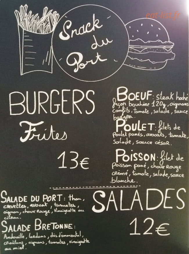 Snack Liberté — carte page 1