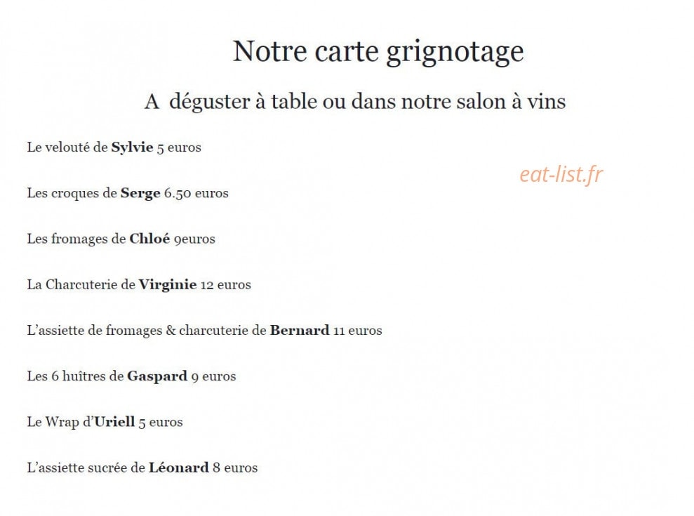 La Maison — carte page 2