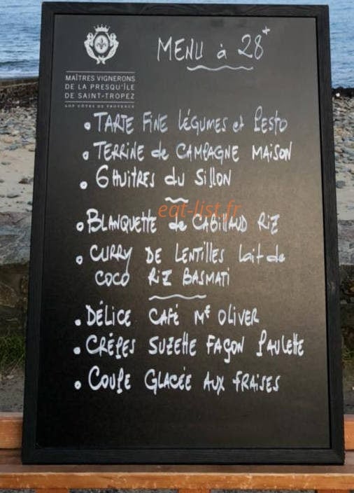 Chez Paulette — carte page 1
