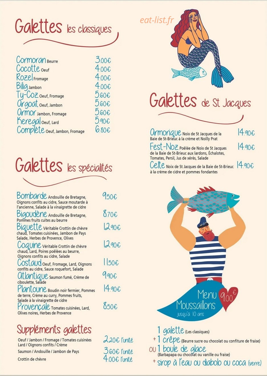 Les Falaises — carte page 1