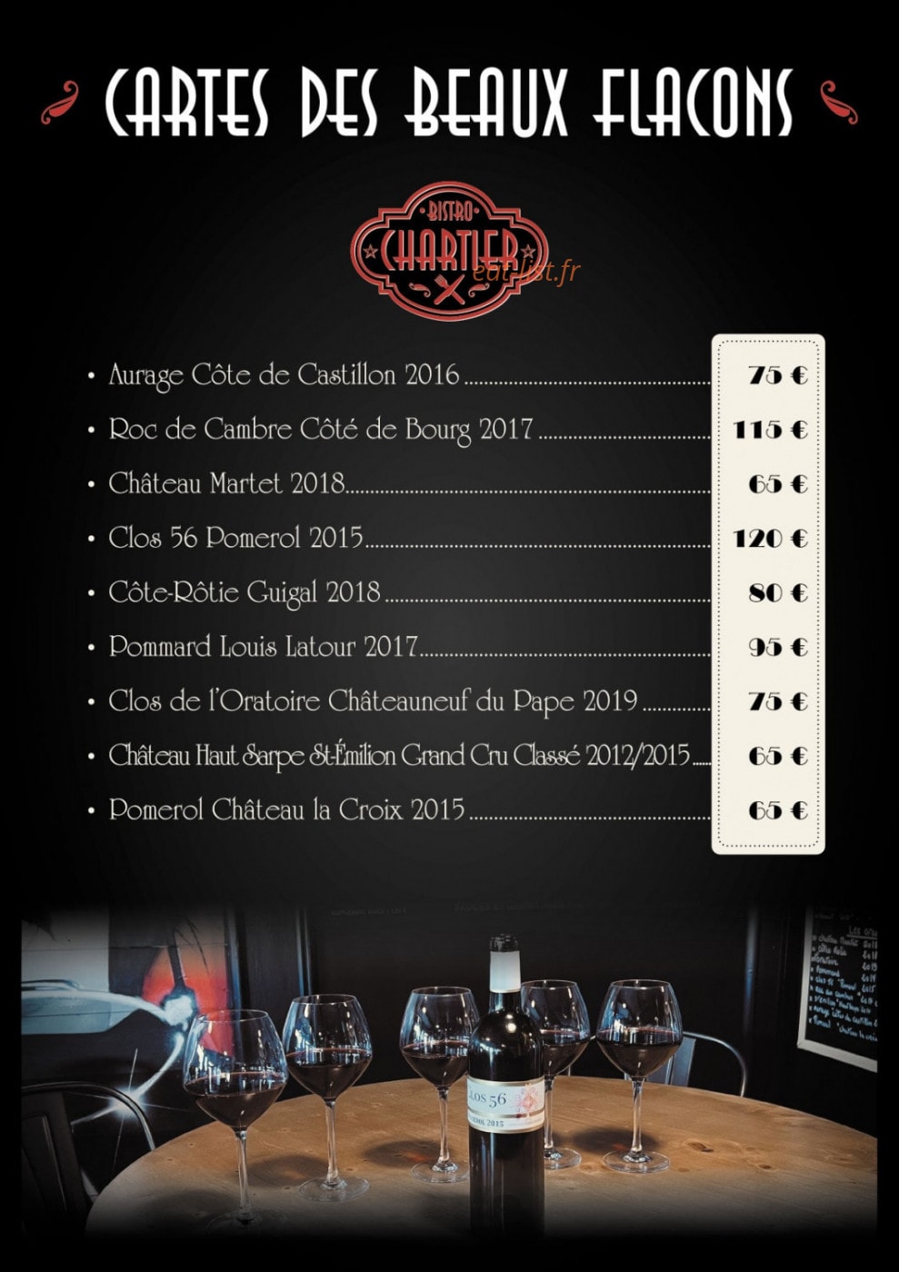 Bistro Chartier — carte page 3