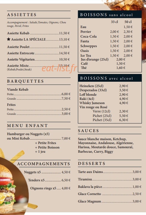 Pordic Kebab — carte page 3