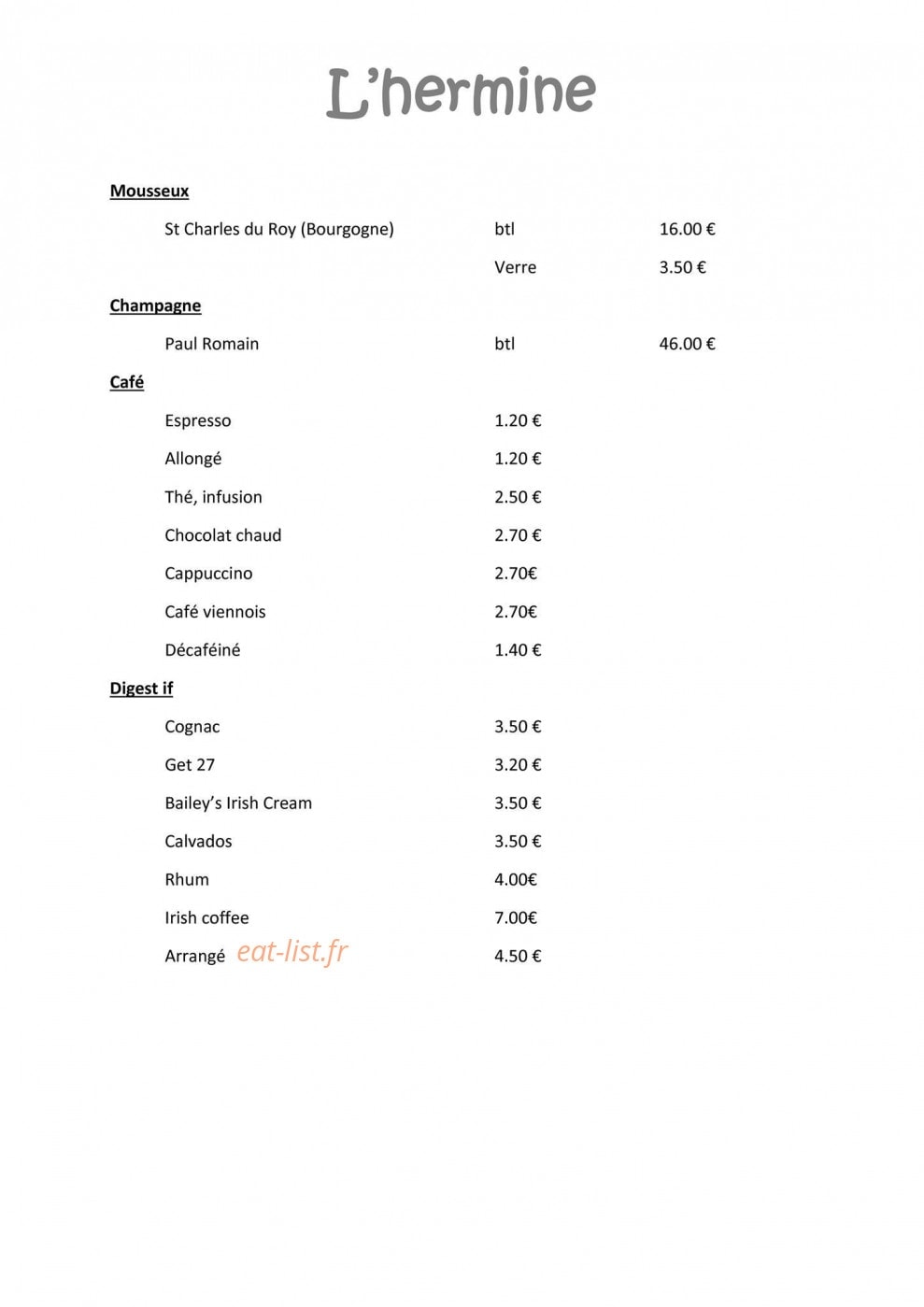 L' hermine — carte page 1