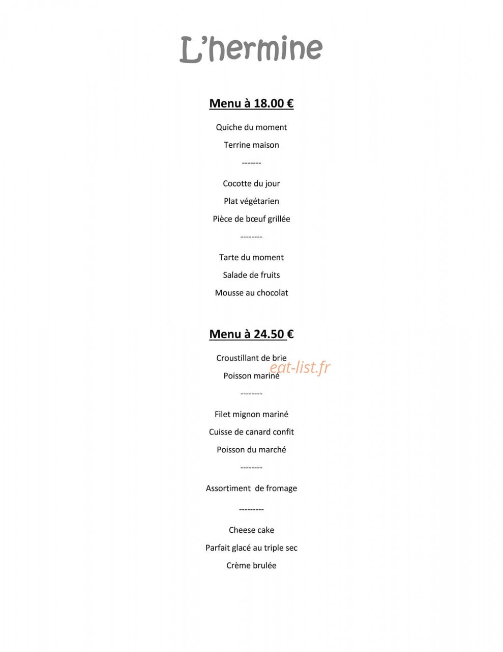 L' hermine — carte page 5