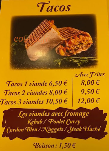 Restaurant Délice — carte page 2