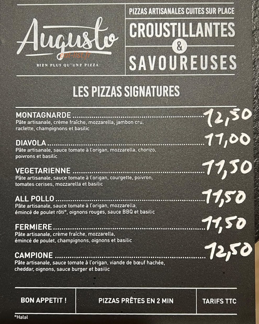 Le Shelby’s — carte page 1