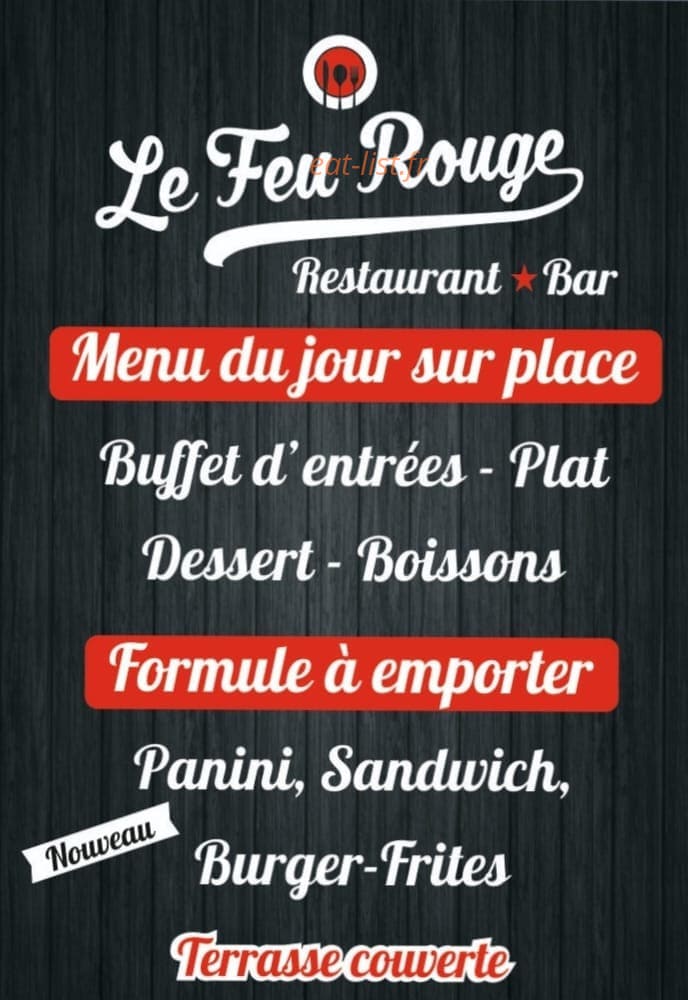 Le Feu Rouge — carte page 1