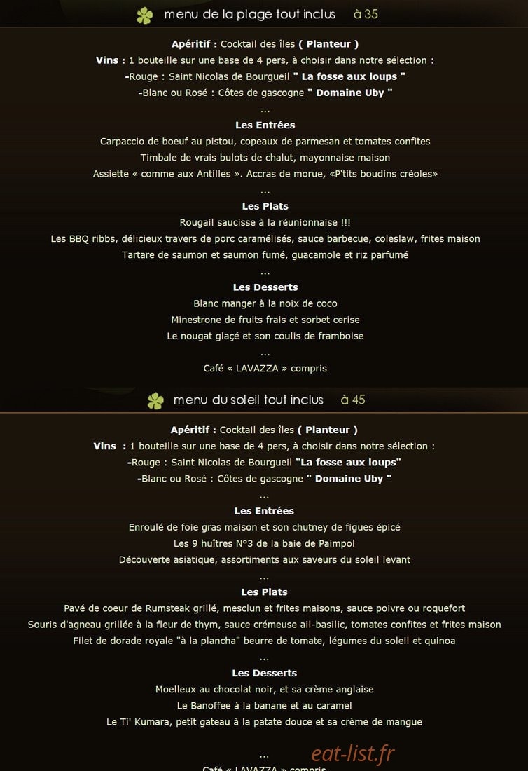 Le Via Costa — carte page 6
